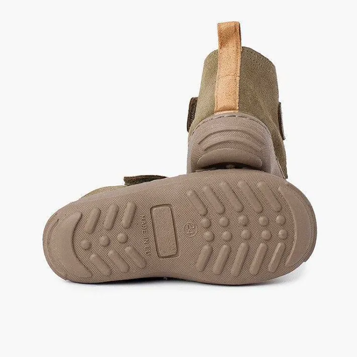 Pisamonas Boots>Boys Suede Boots Sport Sole With Adherent Strap