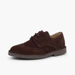 Pisamonas Brogues And Bluchers>Boys Suede Brogue Bluchers