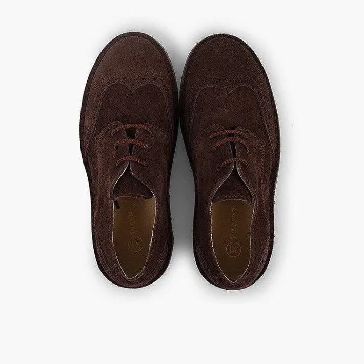 Pisamonas Brogues And Bluchers>Boys Suede Brogue Bluchers