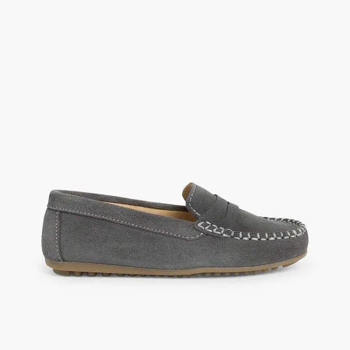Pisamonas Moccasins And Loafers>Boys Suede Mask Loafers