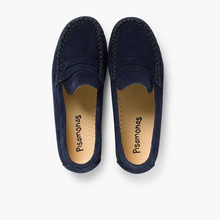 Pisamonas Moccasins And Loafers>Boys Suede Mask Loafers