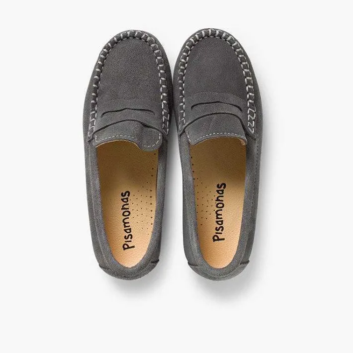 Pisamonas Moccasins And Loafers>Boys Suede Mask Loafers
