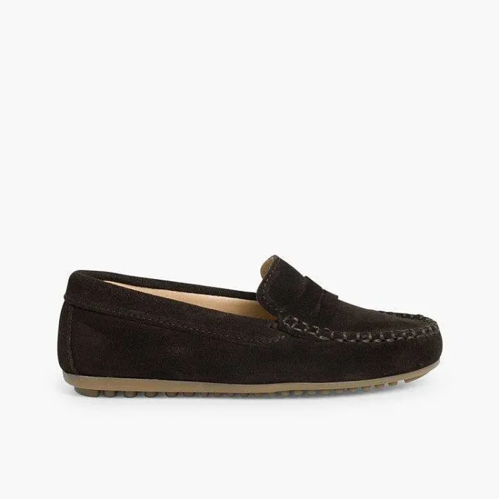 Pisamonas Moccasins And Loafers>Boys Suede Mask Loafers