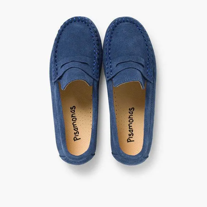 Pisamonas Moccasins And Loafers>Boys Suede Mask Loafers