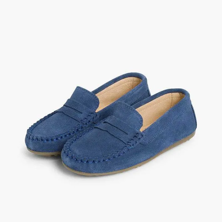 Pisamonas Moccasins And Loafers>Boys Suede Mask Loafers