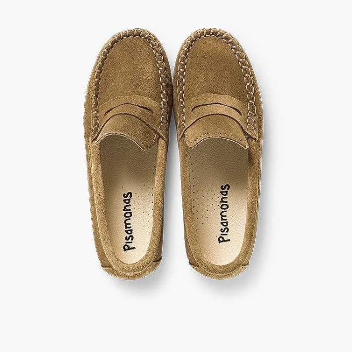 Pisamonas Moccasins And Loafers>Boys Suede Mask Loafers