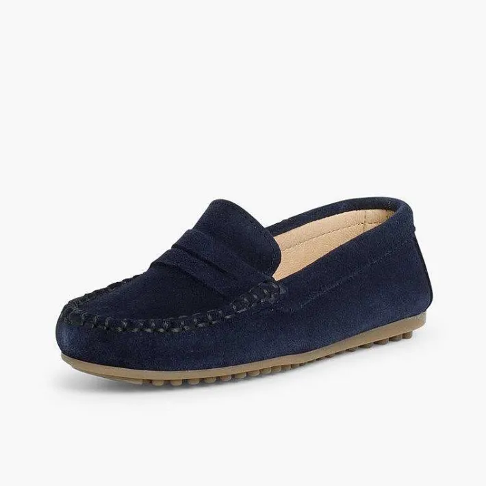 Pisamonas Moccasins And Loafers>Boys Suede Mask Loafers