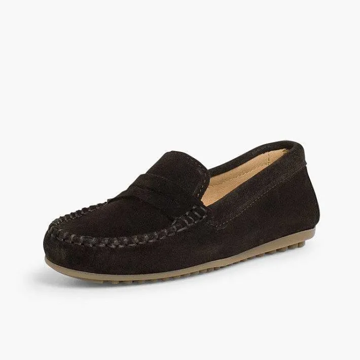 Pisamonas Moccasins And Loafers>Boys Suede Mask Loafers