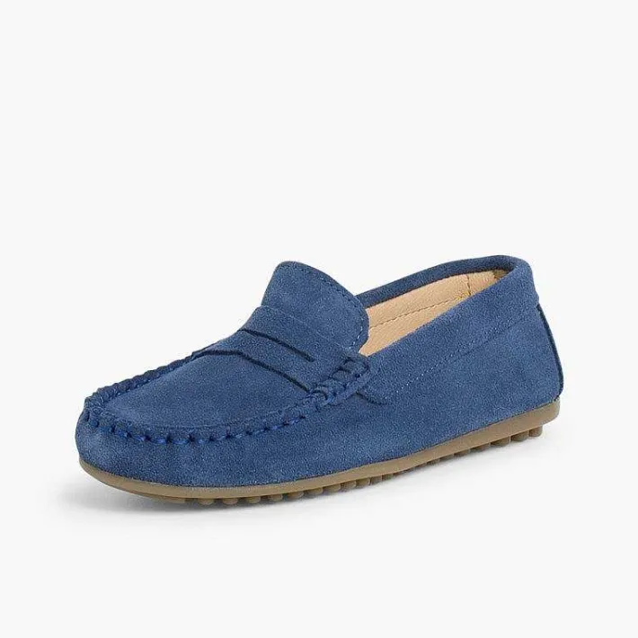 Pisamonas Moccasins And Loafers>Boys Suede Mask Loafers