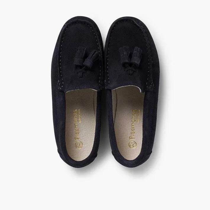 Pisamonas Moccasins And Loafers>Boys Suede Tassel Moccasins