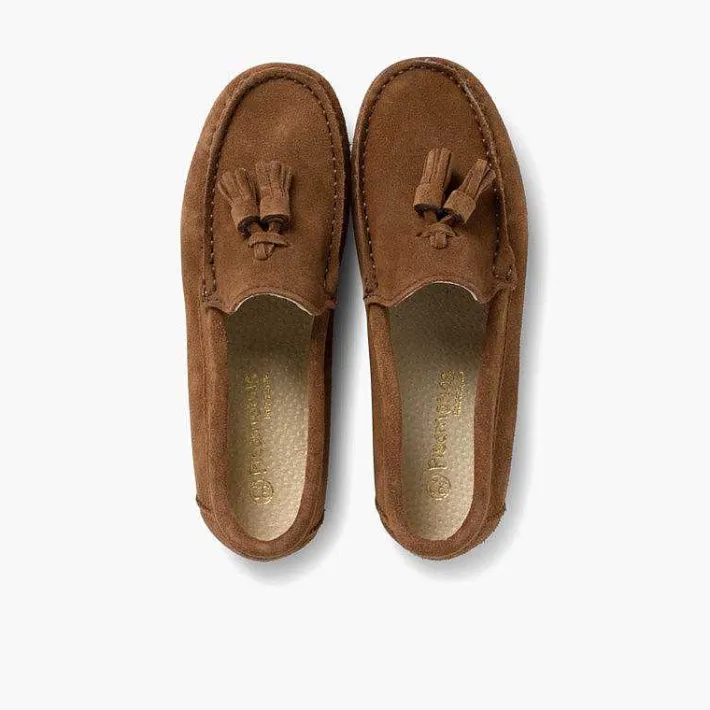Pisamonas Moccasins And Loafers>Boys Suede Tassel Moccasins