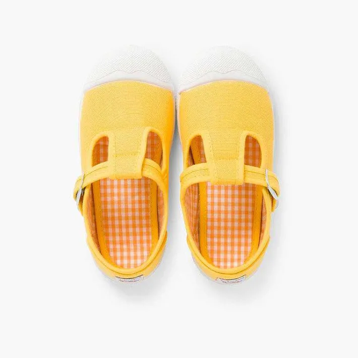 Pisamonas T-Bar Shoes>Boys T-Bar Canvas Shoes Rubber Toe