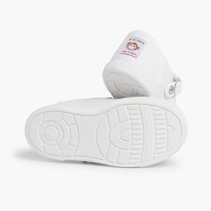 Pisamonas T-Bar Shoes>Boys T-Bar Canvas Shoes Rubber Toe