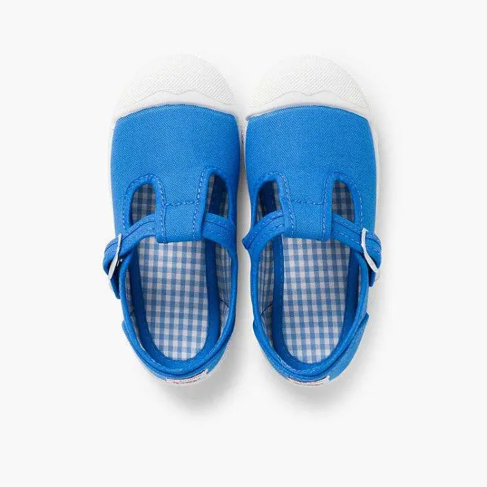Pisamonas T-Bar Shoes>Boys T-Bar Canvas Shoes Rubber Toe