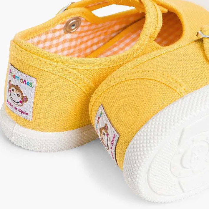 Pisamonas T-Bar Shoes>Boys T-Bar Canvas Shoes Rubber Toe