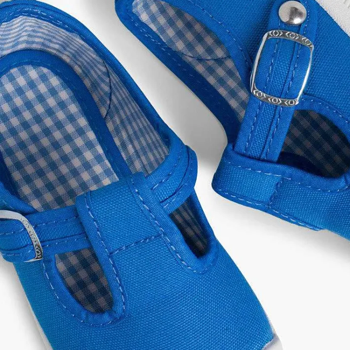Pisamonas T-Bar Shoes>Boys T-Bar Canvas Shoes Rubber Toe