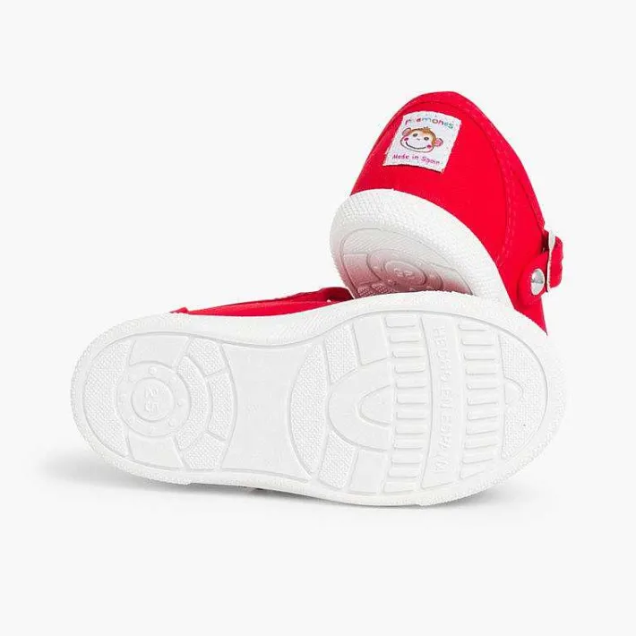 Pisamonas T-Bar Shoes>Boys T-Bar Canvas Shoes Rubber Toe