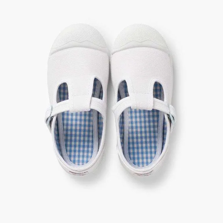 Pisamonas T-Bar Shoes>Boys T-Bar Canvas Shoes Rubber Toe