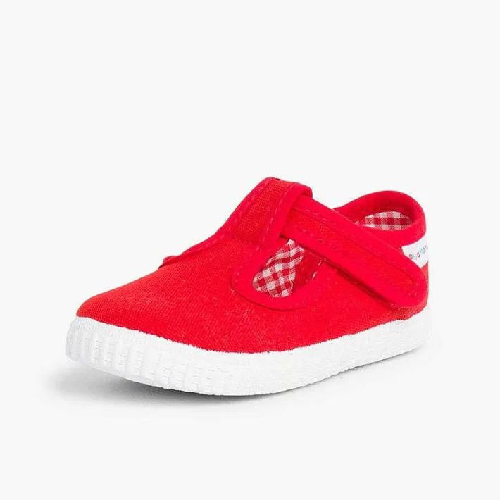 Pisamonas Trainers>Boys T-Bar Loop Fasteners Shoes