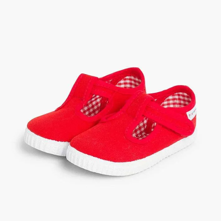 Pisamonas Trainers>Boys T-Bar Loop Fasteners Shoes