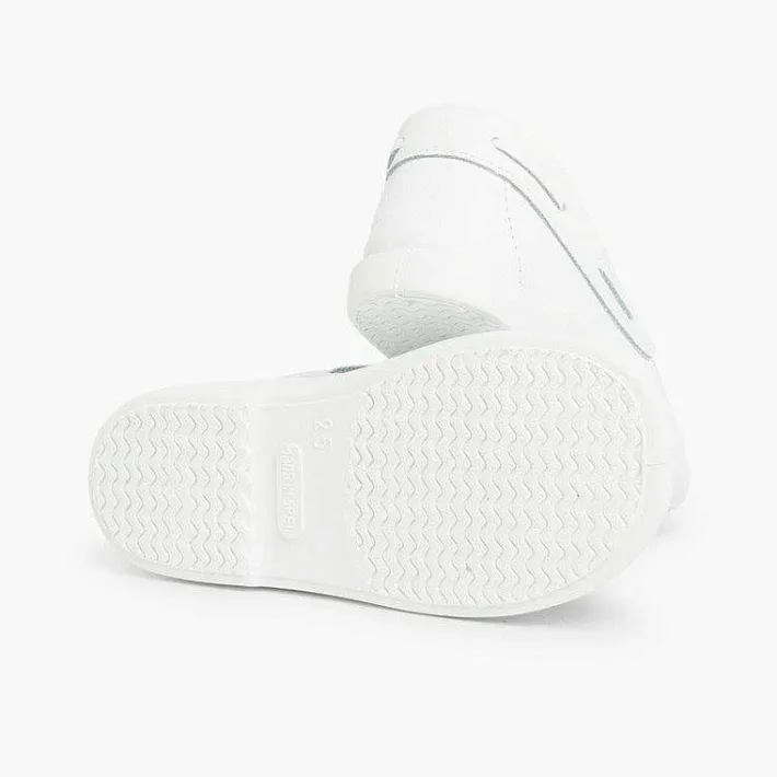 Pisamonas Boat Shoes>Boys Washable Leather Boat Shoes