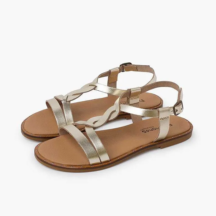 Pisamonas Sandals>Braided Central Strap Sandals
