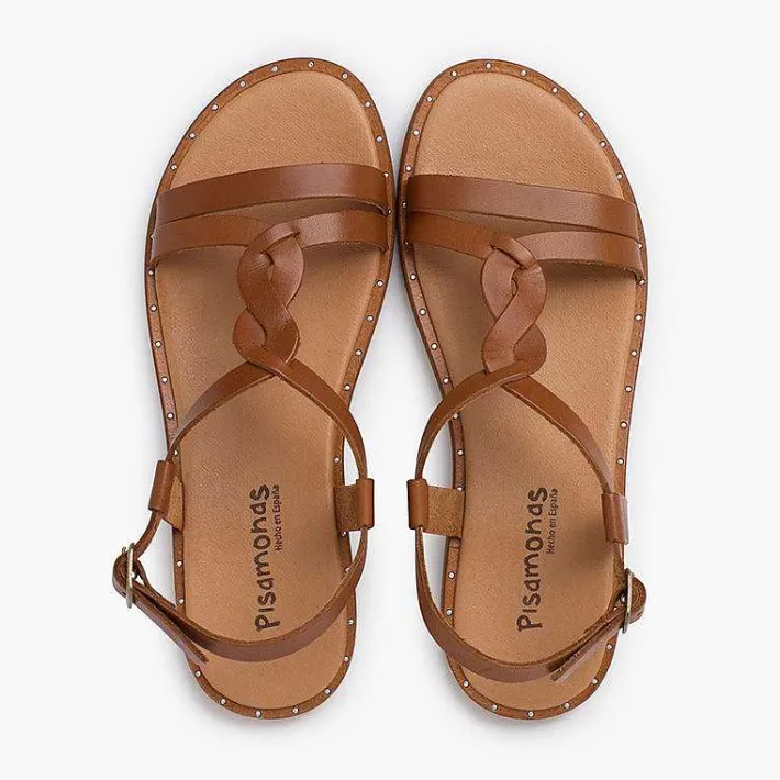Pisamonas Sandals>Braided Central Strap Sandals