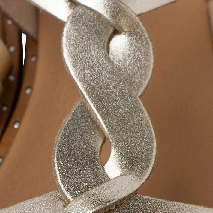 Pisamonas Sandals>Braided Central Strap Sandals