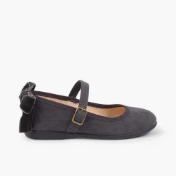Pisamonas Mary Janes>Buckle Mary Janes Velvet Bow In Back
