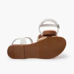 Pisamonas Sandals>Buckle Sandals Crossed Straps Jute