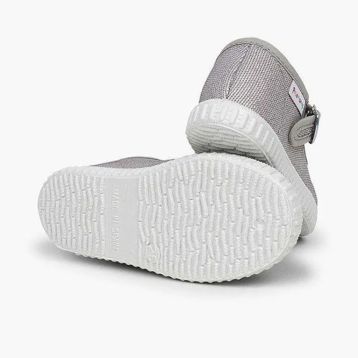 Pisamonas Mary Janes>Buckled Canvas Mary Jane With Shimmer