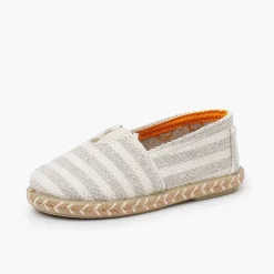 Pisamonas Espadrilles>Camping-Style Striped Espadrilles Elastic Band