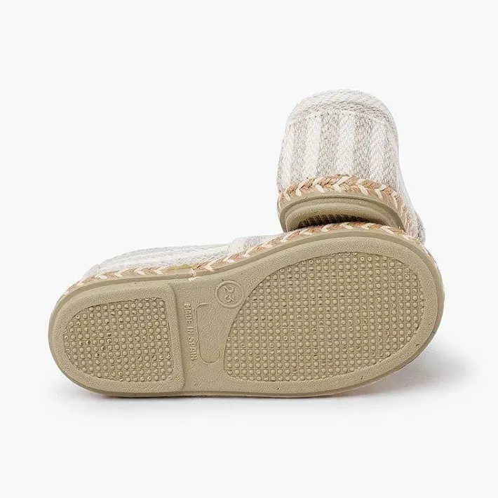 Pisamonas Espadrilles>Camping-Style Striped Espadrilles Elastic Band