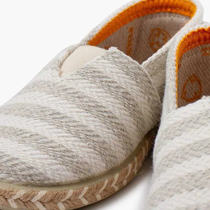 Pisamonas Espadrilles>Camping-Style Striped Espadrilles Elastic Band