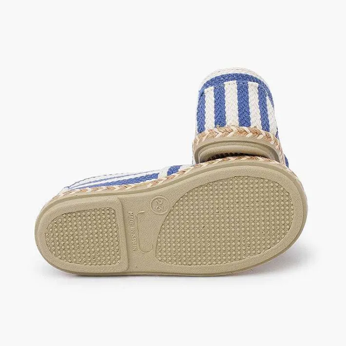 Pisamonas Espadrilles>Camping-Style Striped Espadrilles Elastic Band