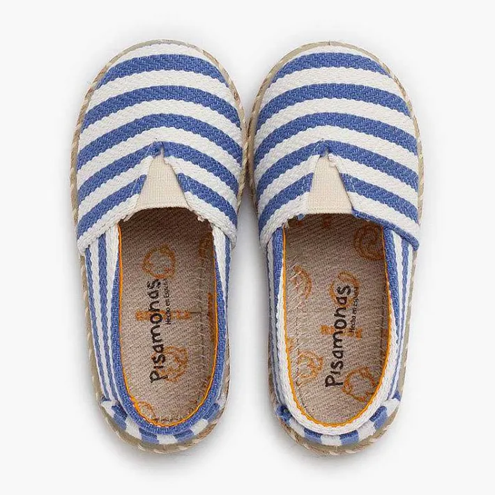Pisamonas Espadrilles>Camping-Style Striped Espadrilles Elastic Band