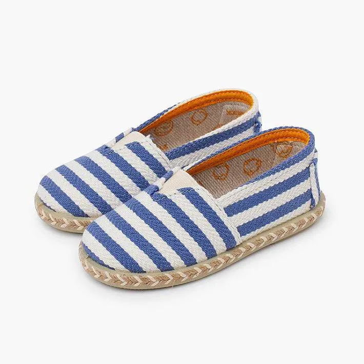 Pisamonas Espadrilles>Camping-Style Striped Espadrilles Elastic Band