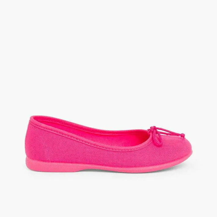 Pisamonas Ballet Pumps And Flats>Canvas Ballerina Flats