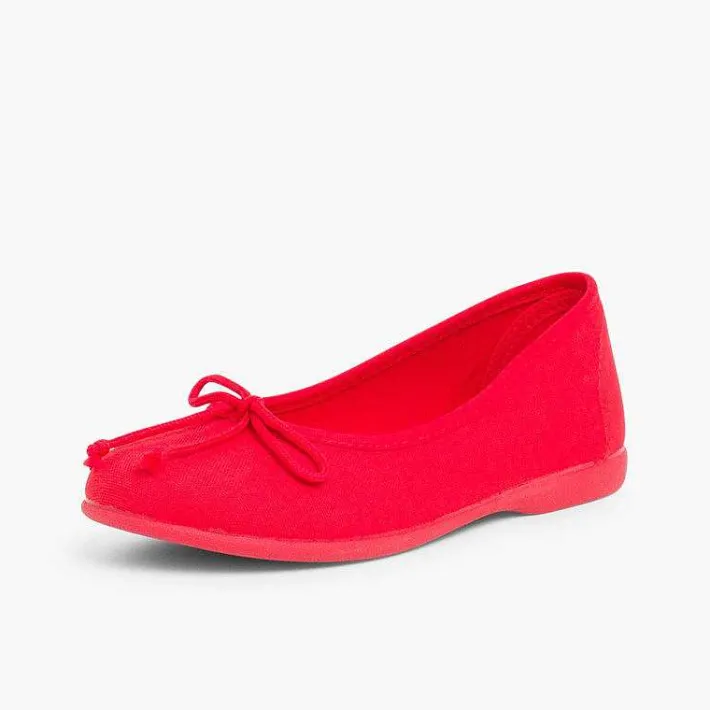 Pisamonas Ballet Pumps And Flats>Canvas Ballerina Flats