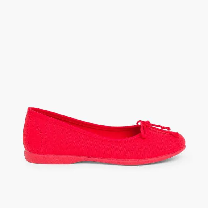 Pisamonas Ballet Pumps And Flats>Canvas Ballerina Flats