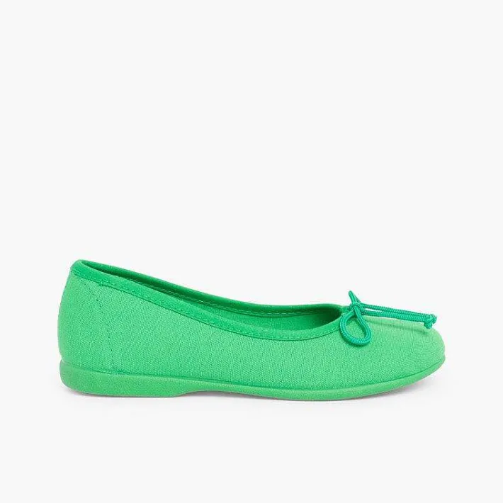 Pisamonas Ballet Pumps And Flats>Canvas Ballerina Flats