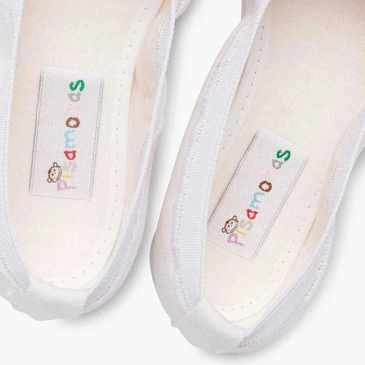 Pisamonas Ballet Pumps And Flats>Canvas Ballet Flats With Ribbon