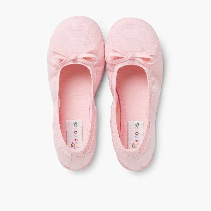 Pisamonas Ballet Pumps And Flats>Canvas Ballet Flats With Ribbon