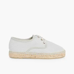 Pisamonas Brogues And Bluchers>Canvas Bluchers With Rope Sole
