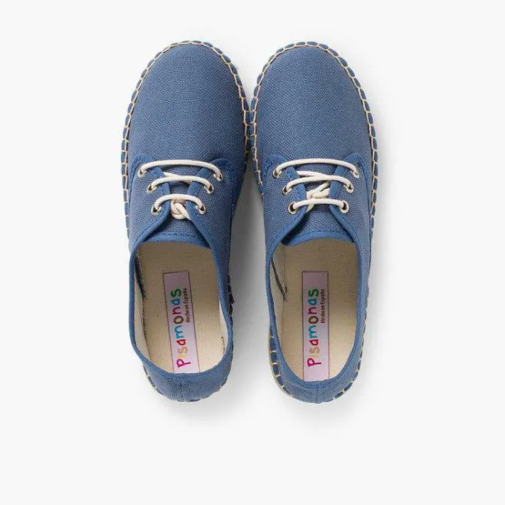 Pisamonas Brogues And Bluchers>Canvas Bluchers With Rope Sole