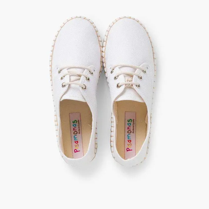 Pisamonas Brogues And Bluchers>Canvas Bluchers With Rope Sole