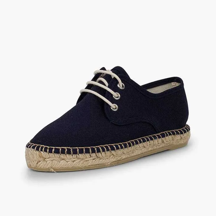 Pisamonas Brogues And Bluchers>Canvas Bluchers With Rope Sole