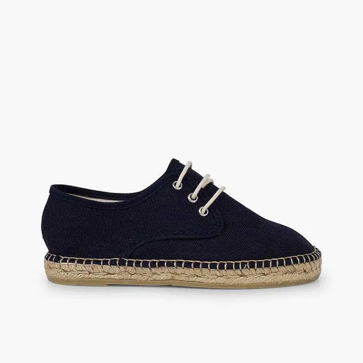 Pisamonas Brogues And Bluchers>Canvas Bluchers With Rope Sole