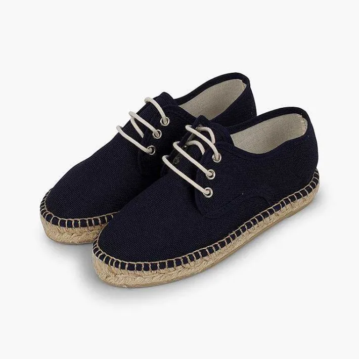 Pisamonas Brogues And Bluchers>Canvas Bluchers With Rope Sole