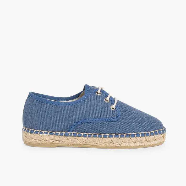 Pisamonas Brogues And Bluchers>Canvas Bluchers With Rope Sole